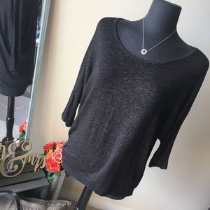 Dark Brown 3/4 Sleeve Medium Size Blouse